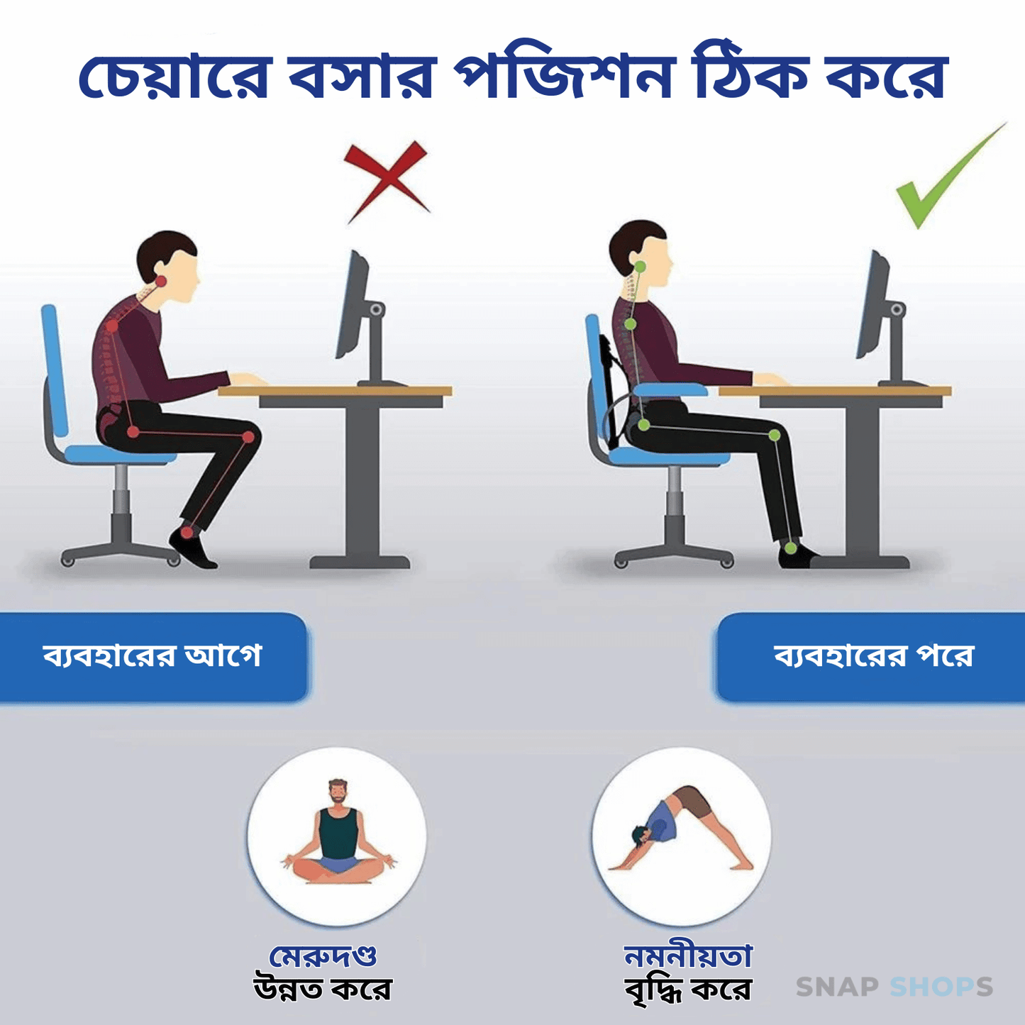 ম্যাজিক ব্যাক স্ট্রেচার – সহজেই কোমর ও পিঠের ব্যথা দূর করুন কোনো ওষুধ ছাড়াই!